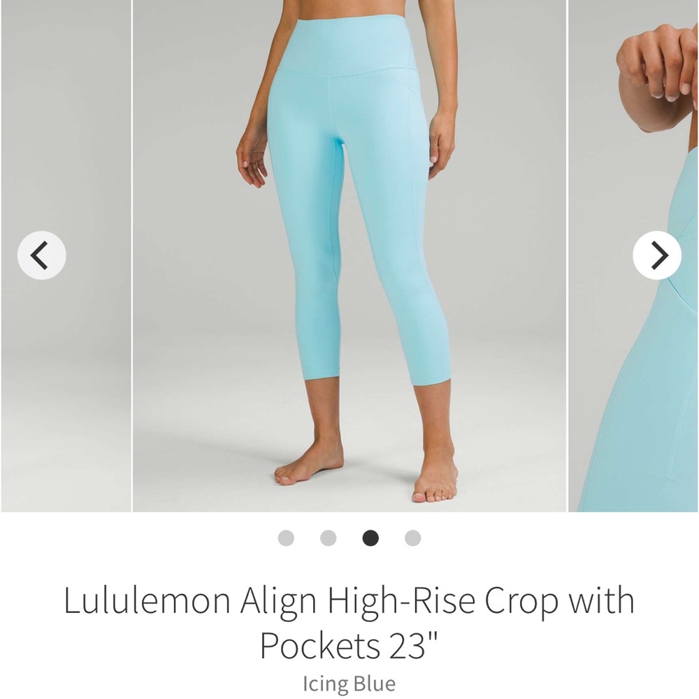 lululemon athletica Light Blue Align Crop Pants - Picture 2 of 9